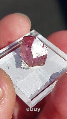 Ultra Rare Purple Pink Orange Imperial Topaz 8 Carats From Ouro Preto, Brazil