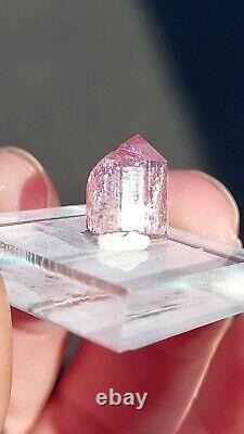 Ultra Rare Purple Pink Orange Imperial Topaz 8 Carats From Ouro Preto, Brazil