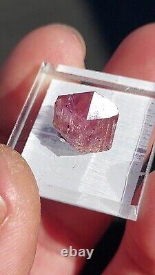 Ultra Rare Purple Pink Orange Imperial Topaz 8 Carats From Ouro Preto, Brazil