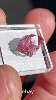 Ultra Rare Purple Pink Orange Imperial Topaz 8 Carats From Ouro Preto, Brazil