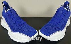 Under Armour Curry 8 Flow Like Water Royal Blue White Rare 3023085-402 (size 16)