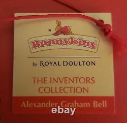 VERY Rare New Bunnykin Royal Doulton Alexander Graham Bell 02 Lmtd Ed 1000 NIB