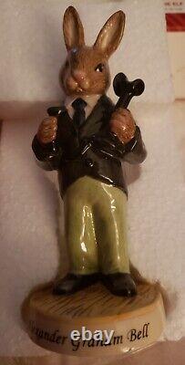 VERY Rare New Bunnykin Royal Doulton Alexander Graham Bell 02 Lmtd Ed 1000 NIB