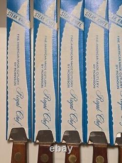 VINTAGE Robinson Royal Chef Stainless Steak Knives Lot Of 9 NEW! Rare Find