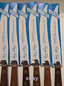 VINTAGE Robinson Royal Chef Stainless Steak Knives Lot Of 9 NEW! Rare Find