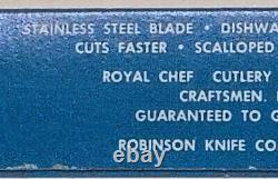 VINTAGE Robinson Royal Chef Stainless Steak Knives Lot Of 9 NEW! Rare Find