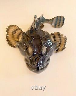 Very Rare Royal Copenhagen Art Nouveau Sculpin or Scorpion Fish Figurine #371