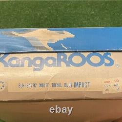 Vintage 1985 Kangaroos Impact AJ1 High OG Royal Blue Rare New Old Stock Mens 10