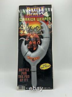 Vintage 1987 Battle Beasts Warrior Weapon Imperial Toys Battle Silver RARE READ