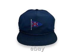 Vintage Grosse Pointe Yacht Club Rope Strapback Imperial Hat. RARE. NEW