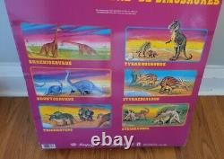 Vintage Imperial True Prehistoric Replicas Dinosaurs Window Box 6 Pack RARE 1985