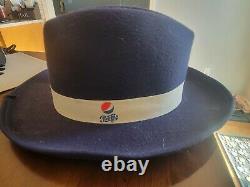 Vintage Kansas City Dark Blue Top Hat 100% Polyester Pepsi-Cola memorabilia rare