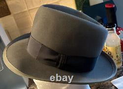 Vintage NEW 1950s Royal Stetson Whippet Gray unworn rare green bay size 7 oval