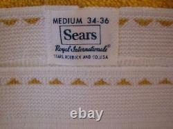 Vintage underwear Sears Royal Internationale rare triangle dash waistband M