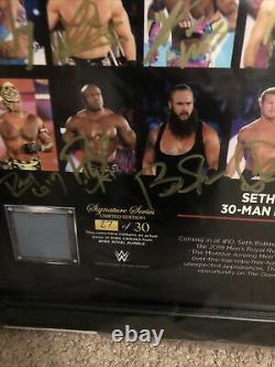 WWE Royal Rumble 2019 Seth Commemorative Limited Edition Plaque Rare Aew #27/30