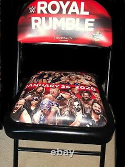 WWE Royal Rumble 2020 Houston Souvenir Ringside Event Chair RARE Heavily Padded