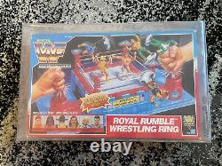 WWF Hasbro Royal Rumble ring Mini Hogan Macho SGT Bossman RARE CAS Q75 Grail