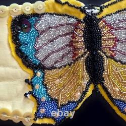 Women belt italian brand royal griff designer beads sequins rhinestone butterfly