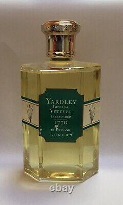 YARDLEY IMPERIAL VETYVER Cologne 250ml Rare vintage